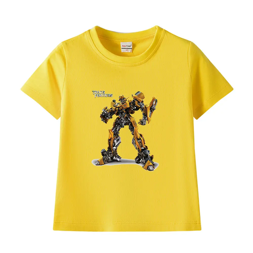 Deformed Gold Steel Boys T-Shirt Light Blue Cotton Summer 2023 - Image 32