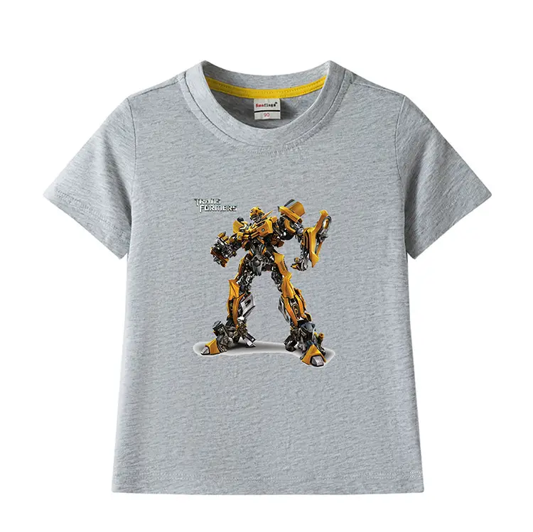 Deformed Gold Steel Boys T-Shirt Light Blue Cotton Summer 2023 — feature 15