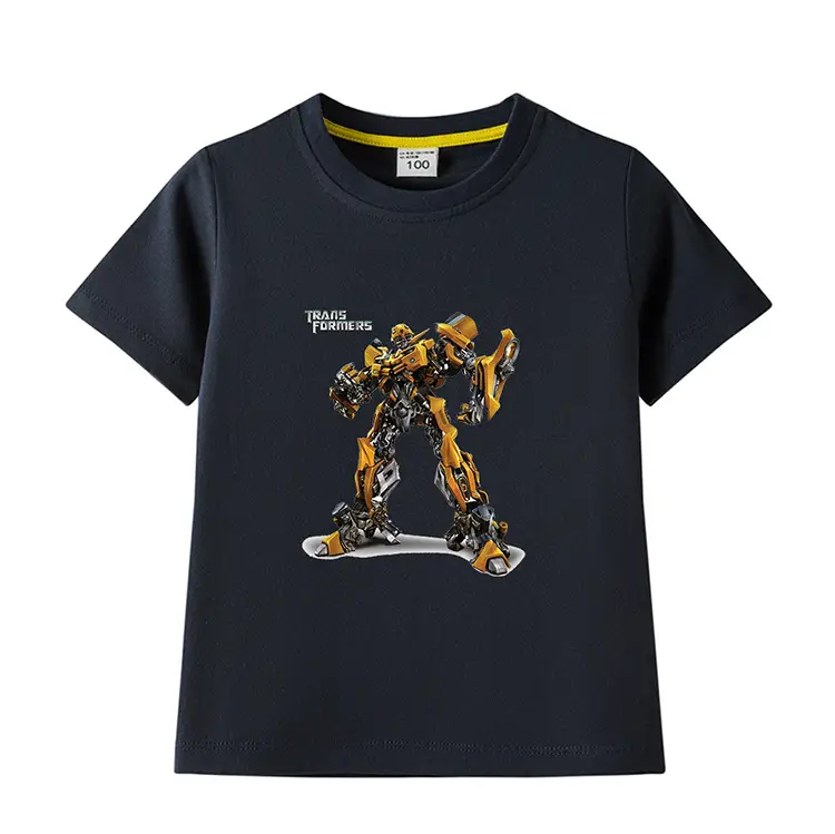 Deformed Gold Steel Boys T-Shirt Light Blue Cotton Summer 2023 — feature 18