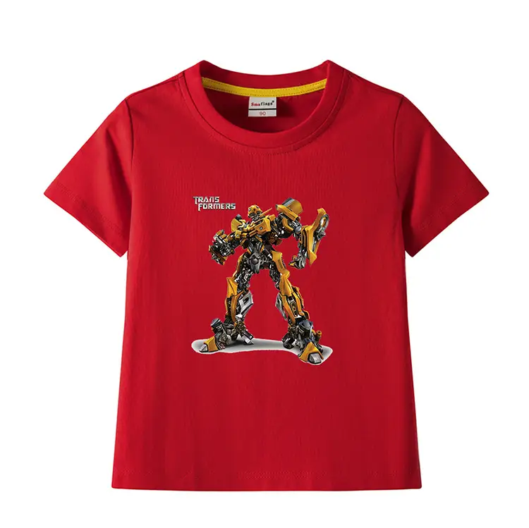 Deformed Gold Steel Boys T-Shirt Light Blue Cotton Summer 2023 — feature 5