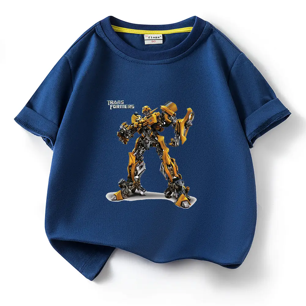 Deformed Gold Steel Boys T-Shirt Light Blue Cotton Summer 2023 - Image 16