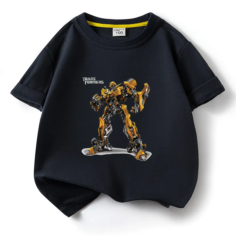 Deformed Gold Steel Boys T-Shirt Light Blue Cotton Summer 2023 - Image 17