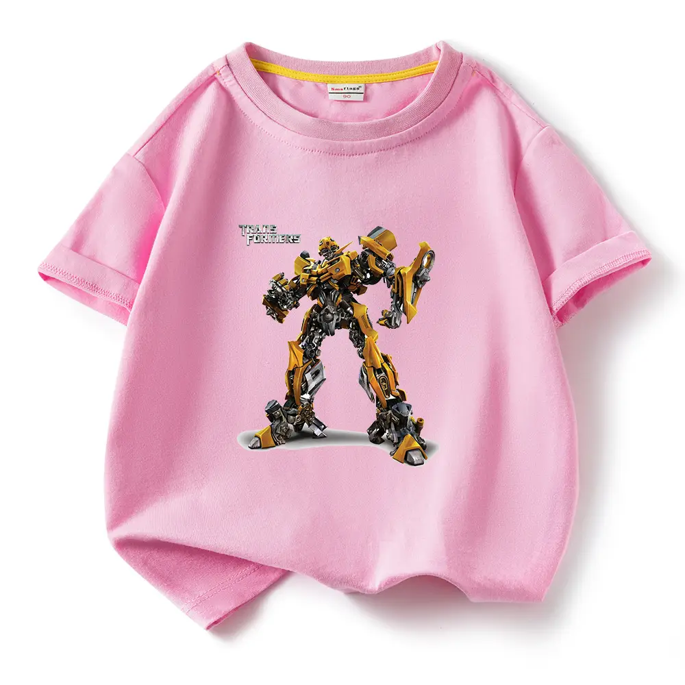 Deformed Gold Steel Boys T-Shirt Light Blue Cotton Summer 2023 - Image 2