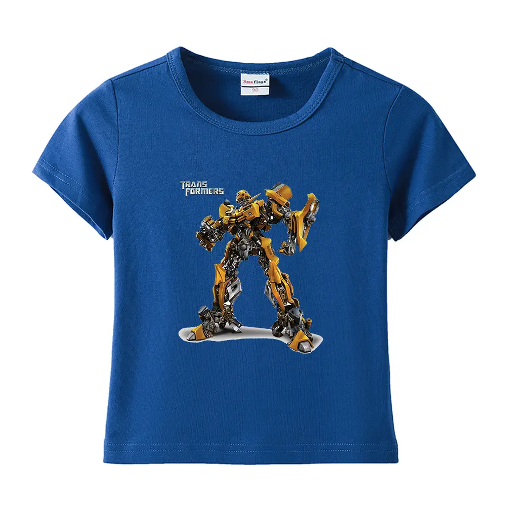 Deformed Gold Steel Boys T-Shirt Light Blue Cotton Summer 2023 - Image 25