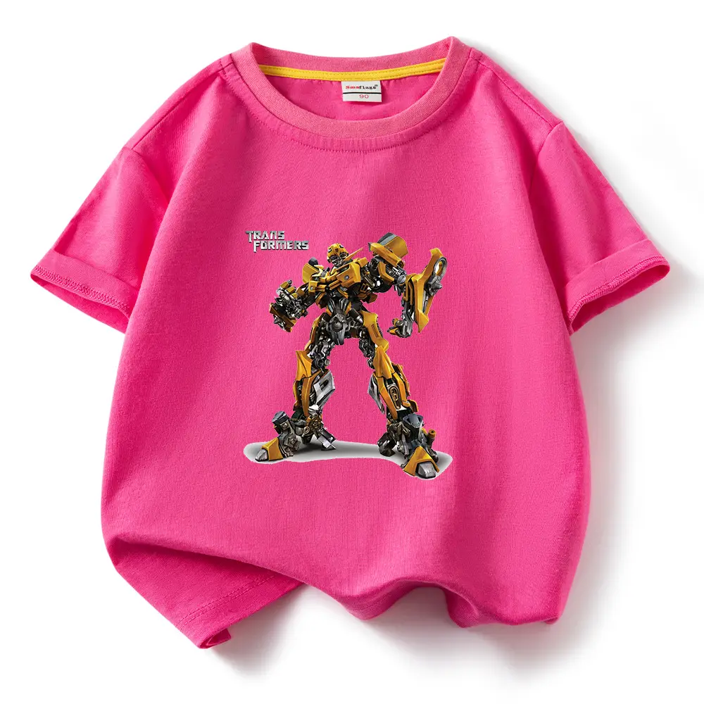 Deformed Gold Steel Boys T-Shirt Light Blue Cotton Summer 2023 - Image 3
