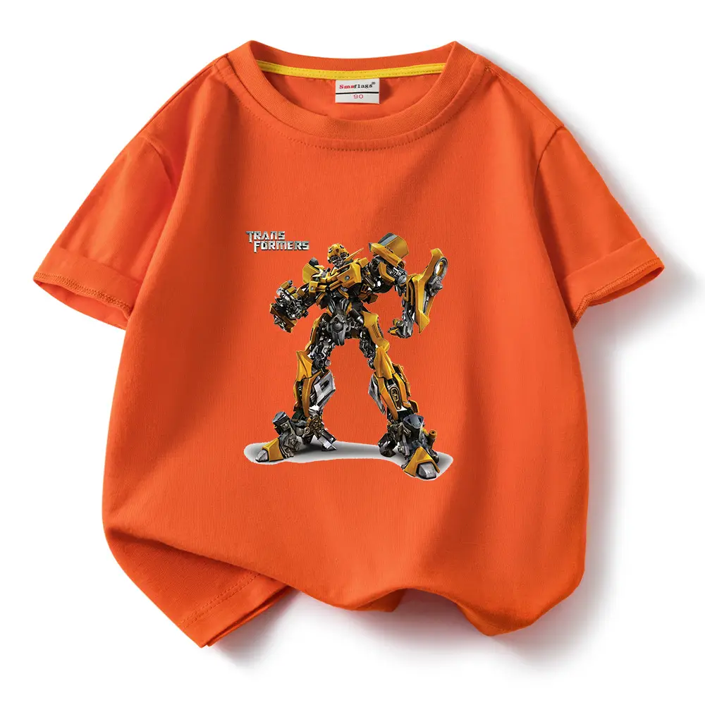 Deformed Gold Steel Boys T-Shirt Light Blue Cotton Summer 2023 - Image 5