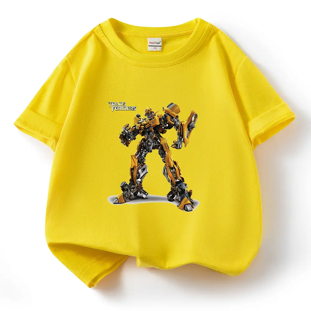 Deformed Gold Steel Boys T-Shirt Light Blue Cotton Summer 2023 - Image 6
