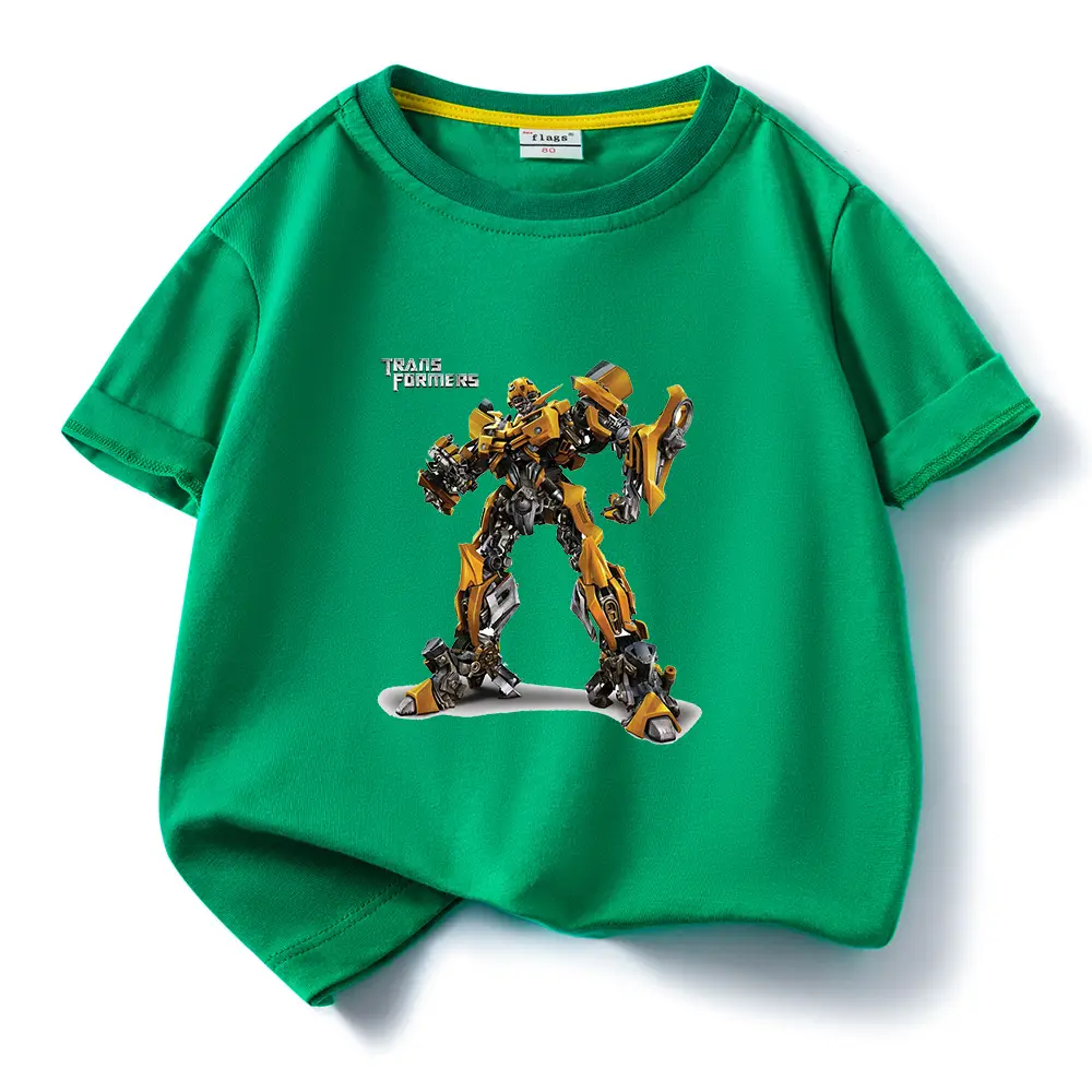 Deformed Gold Steel Boys T-Shirt Light Blue Cotton Summer 2023 - Image 8
