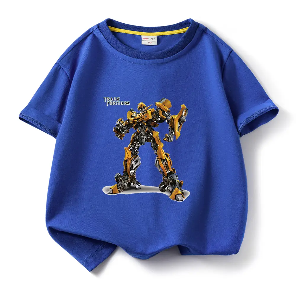 Deformed Gold Steel Boys T-Shirt Light Blue Cotton Summer 2023 - Image 9