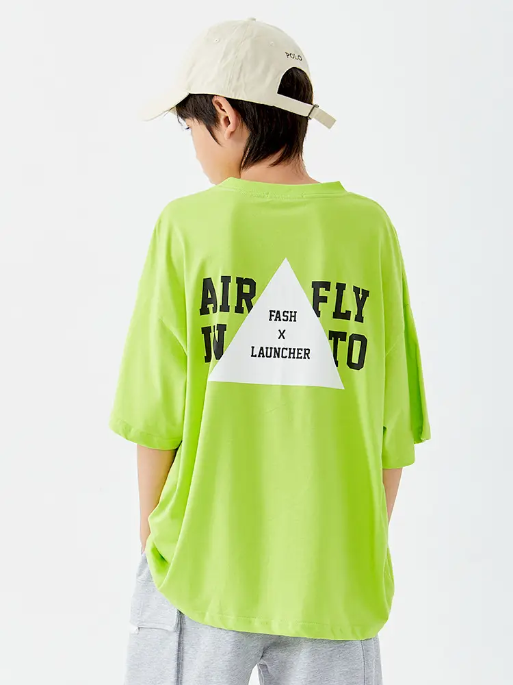 DK Boys Cotton Short Sleeve T-Shirt Green Large - Image 3