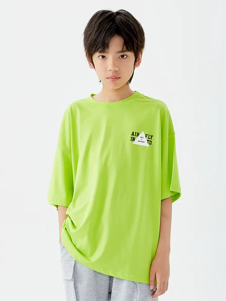 DK Boys Cotton Short Sleeve T-Shirt Green Large - Image 4