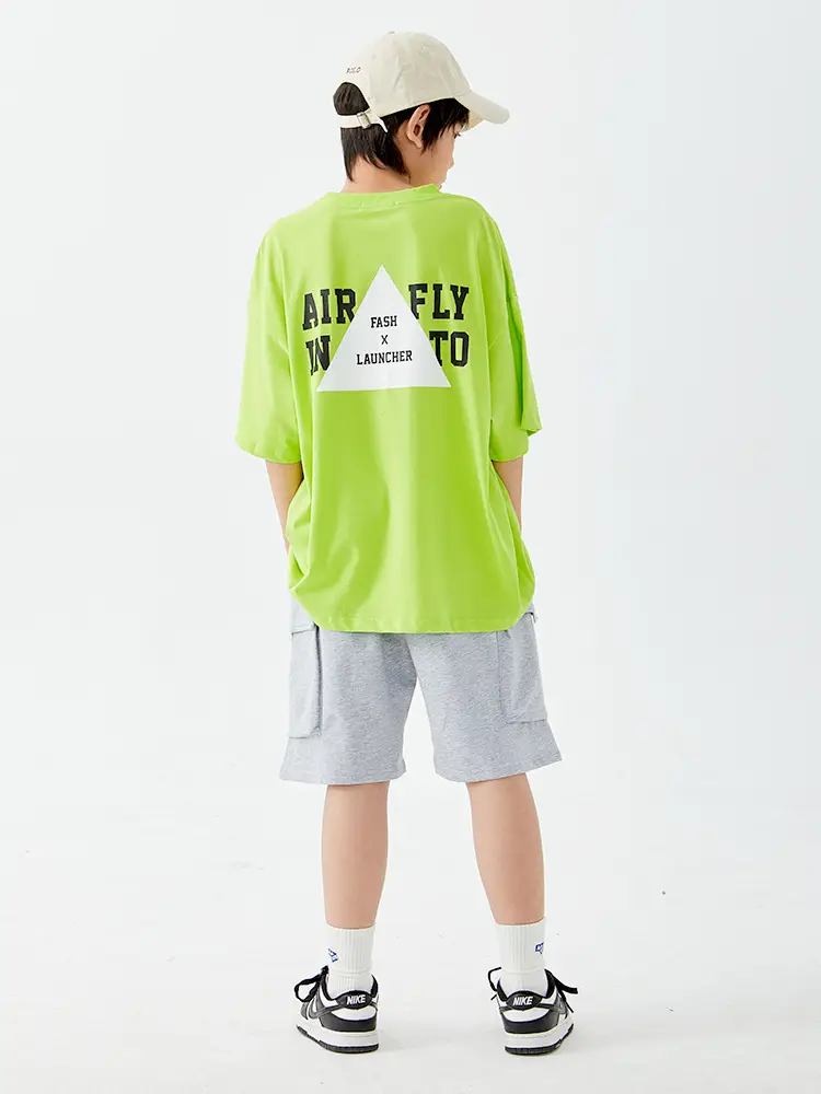 DK Boys Cotton Short Sleeve T-Shirt Green Large - Image 6