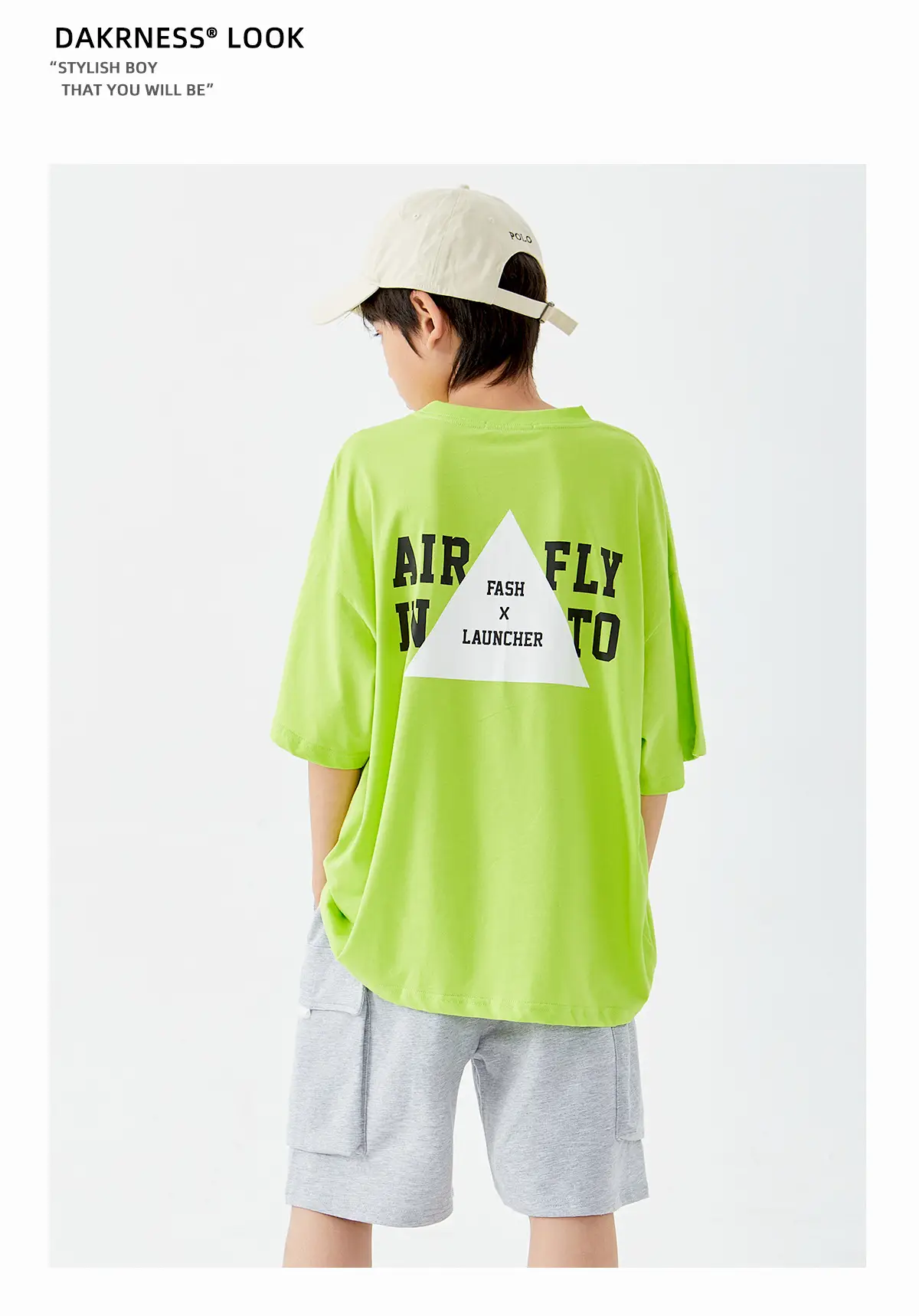 DK Boys Cotton Short Sleeve T-Shirt Green Large — feature 12