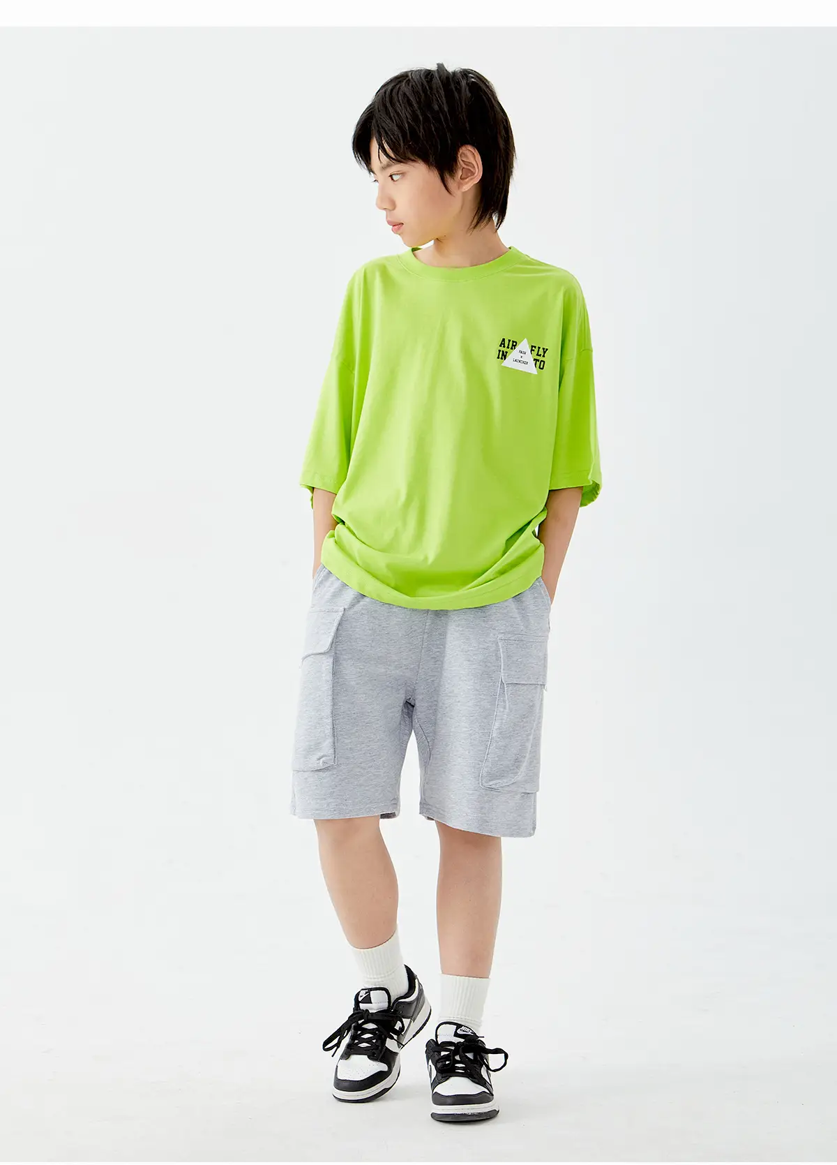 DK Boys Cotton Short Sleeve T-Shirt Green Large — feature 15