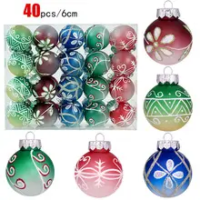 Cross-border 100PCs Christmas Balls 3-6cm Matte Red White — feature 10