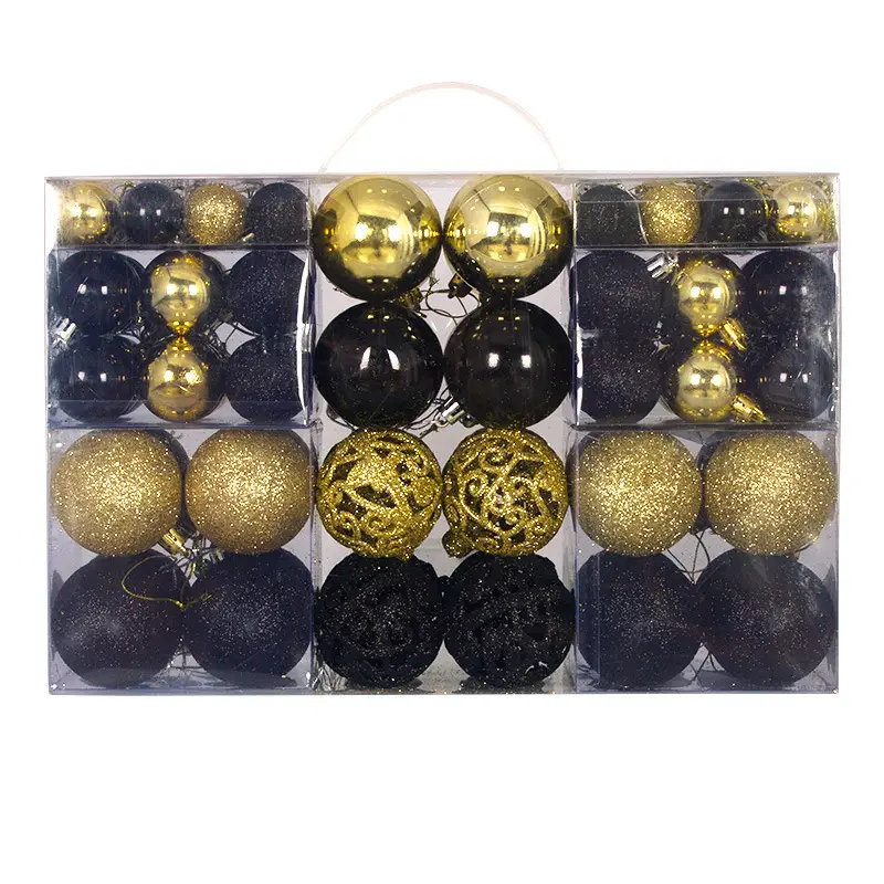 Cross-border 100PCs Christmas Balls 3-6cm Matte Red White - Image 7