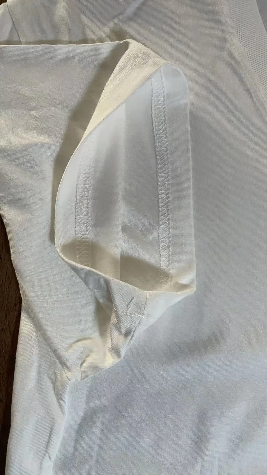 Men V-Neck Cotton T-Shirt White Slim Fit — feature 28