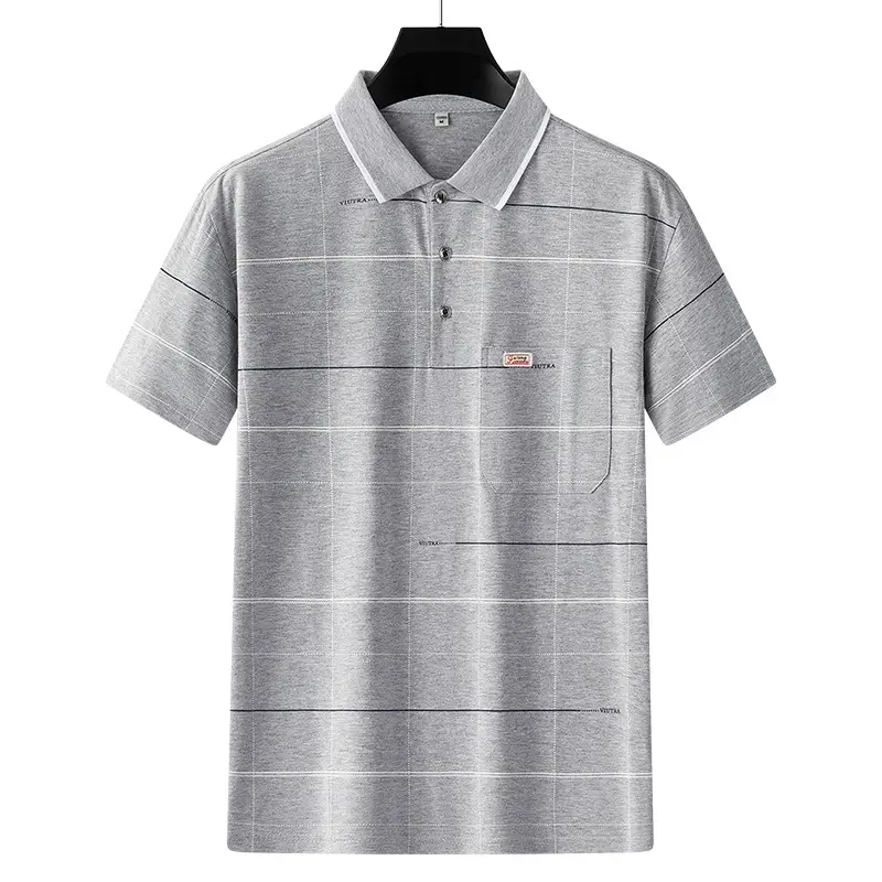 Men's White Polo Shirt Short Sleeve Half Sleeve
