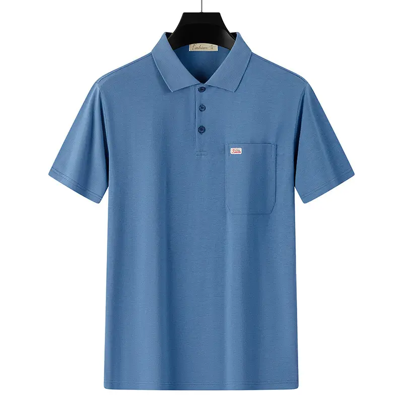 Men's White Polo Shirt Short Sleeve Half Sleeve