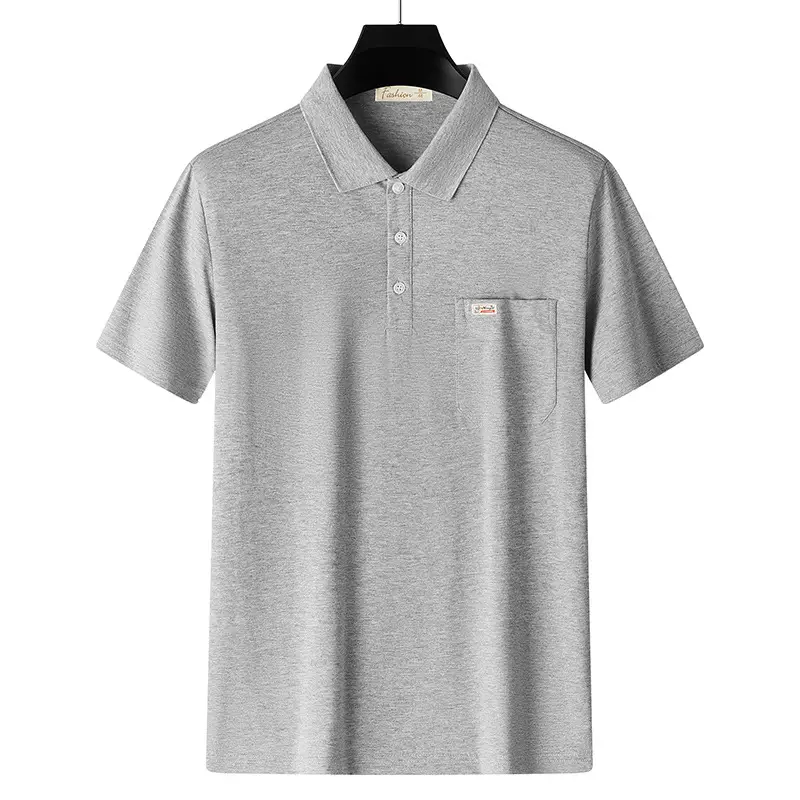 Men's White Polo Shirt Short Sleeve Half Sleeve