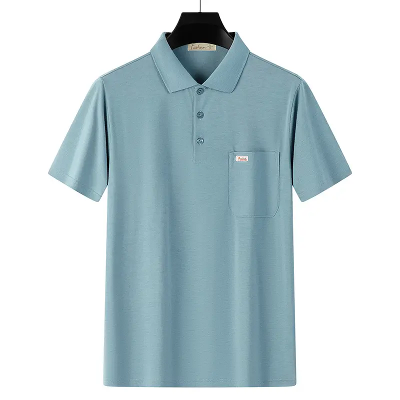 Men's White Polo Shirt Short Sleeve Half Sleeve