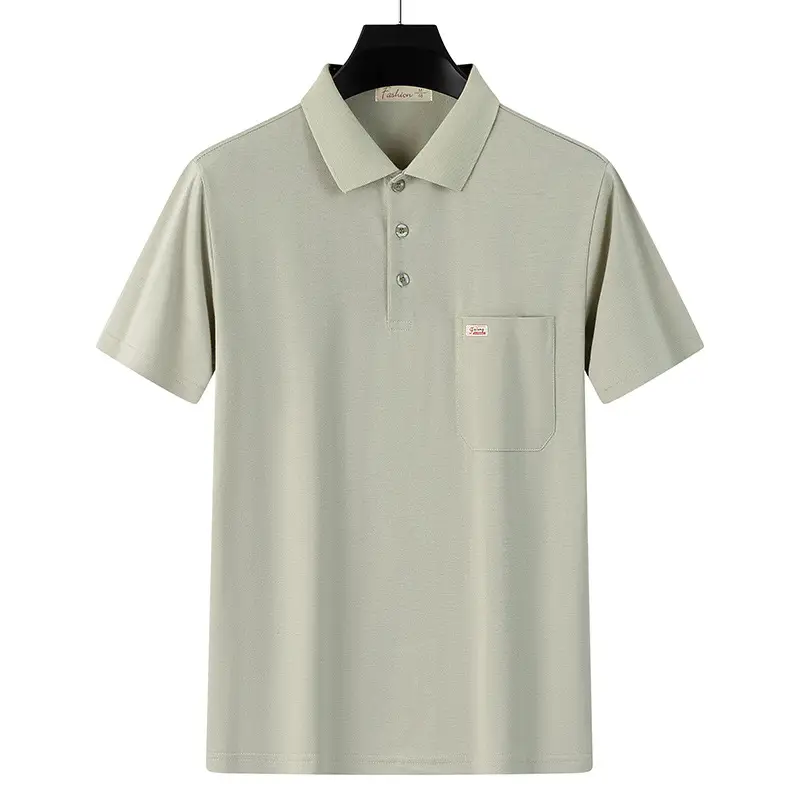 Men's White Polo Shirt Short Sleeve Half Sleeve