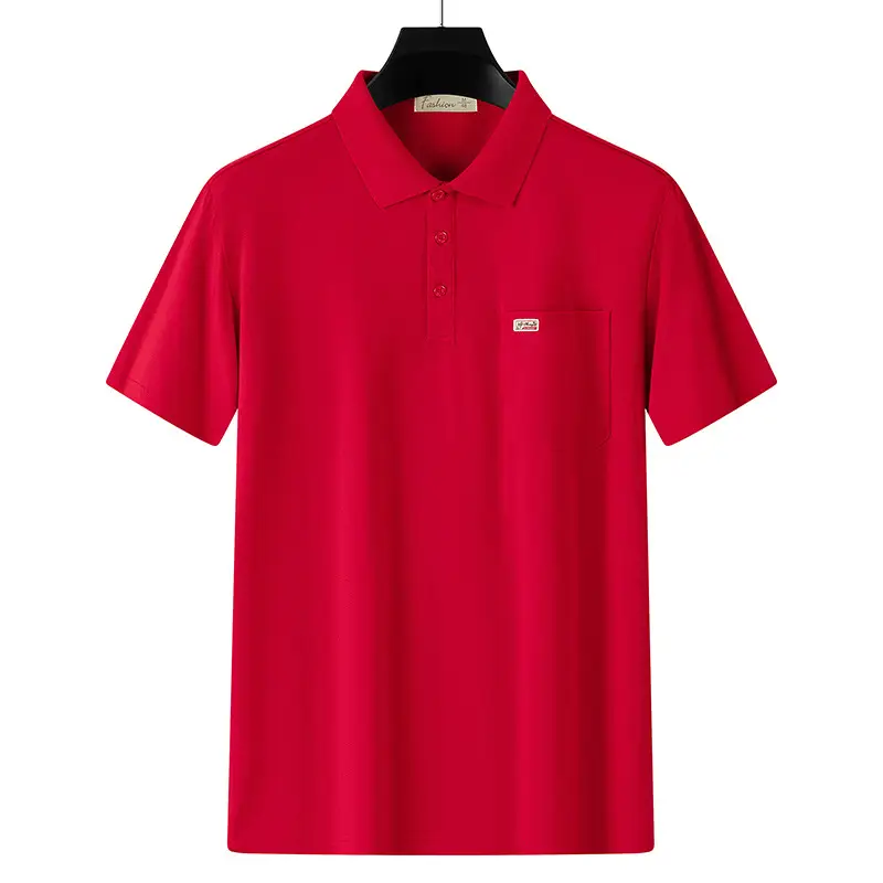 Men's White Polo Shirt Short Sleeve Half Sleeve