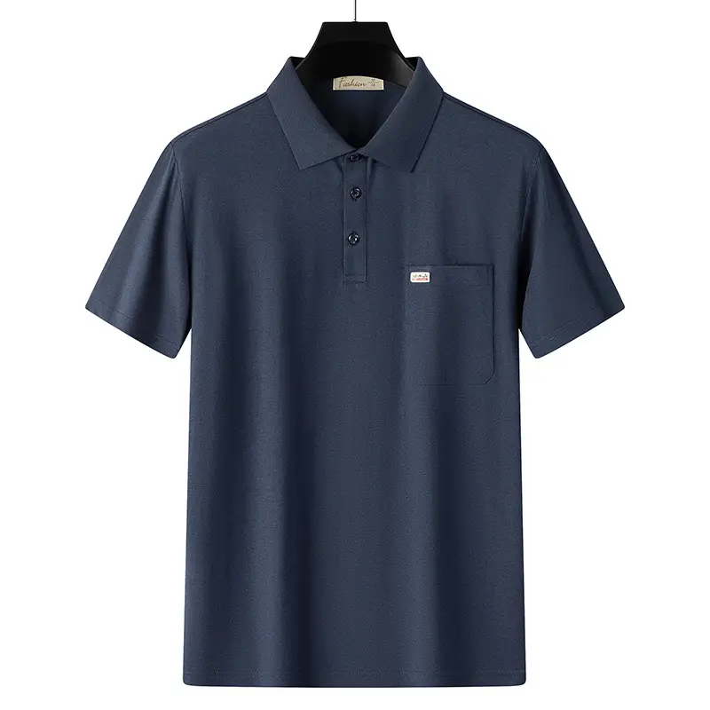 Men's White Polo Shirt Short Sleeve Half Sleeve