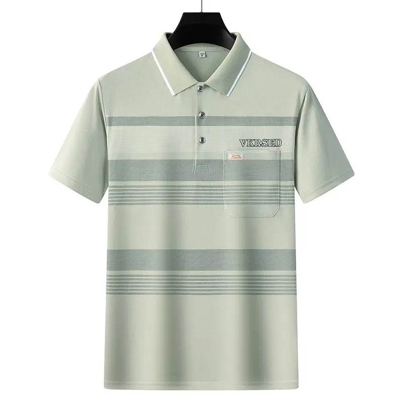 Men's White Polo Shirt Short Sleeve Half Sleeve