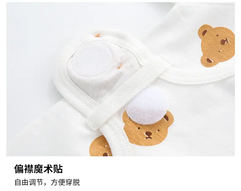 Baby Cartoon Bear Jumpsuit White Air Conditioner Wear — feature 6