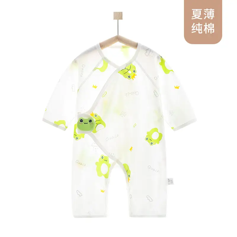 Baby Cartoon Bear Jumpsuit White Air Conditioner Wear