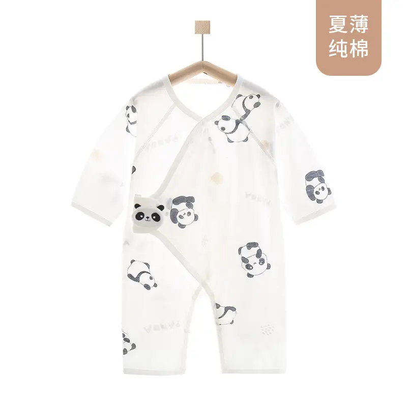 Baby Cartoon Bear Jumpsuit White Air Conditioner Wear