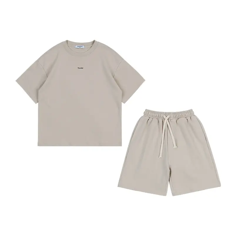DK Children Shorts Set Brown Cream Summer FOG Style - Image 10
