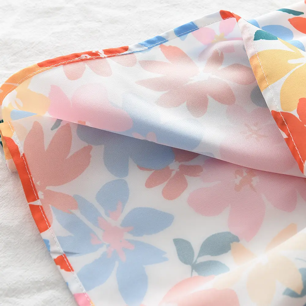 Floral Backless Dress for Girls Summer Puff Sleeve — feature 11