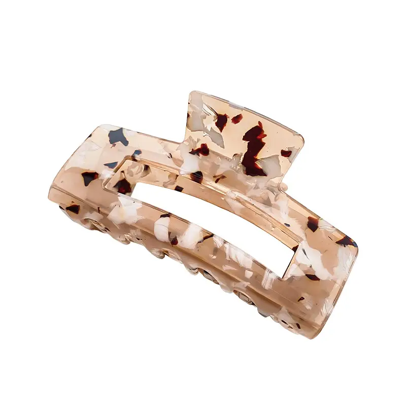Berphoia Large Hollow Hair Clip Leopard Print Korean Style - Image 9