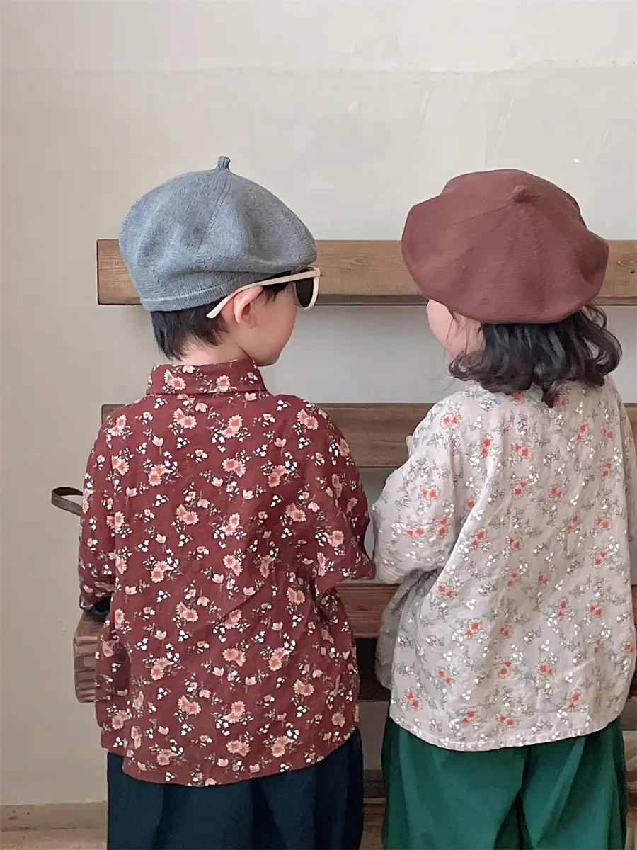 Jiaye 2024 Cotton Linen Floral Baby Boys Shirt — feature 6