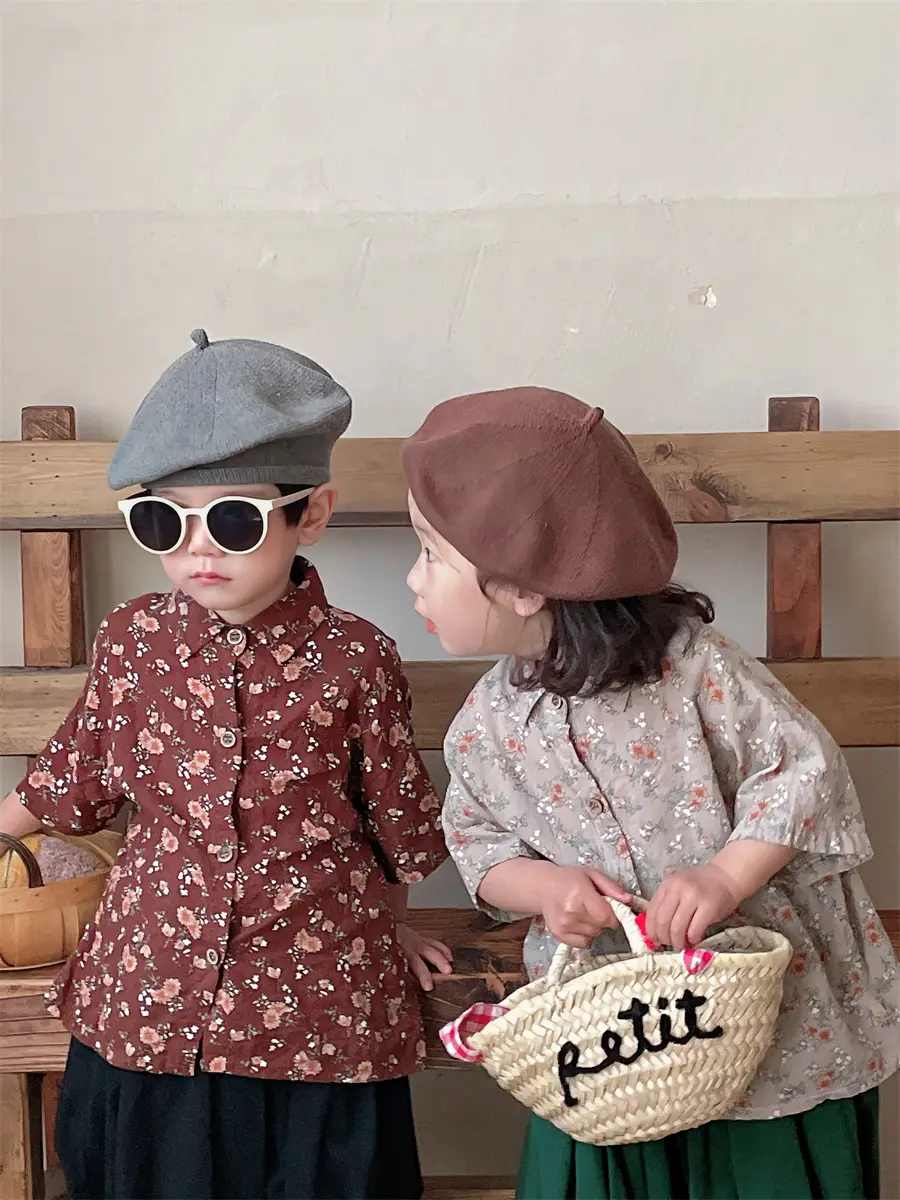 Jiaye 2024 Cotton Linen Floral Baby Boys Shirt — feature 9