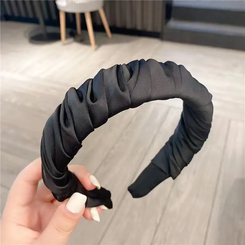 French Style Brown Headband for Women Retro Hair Clamp