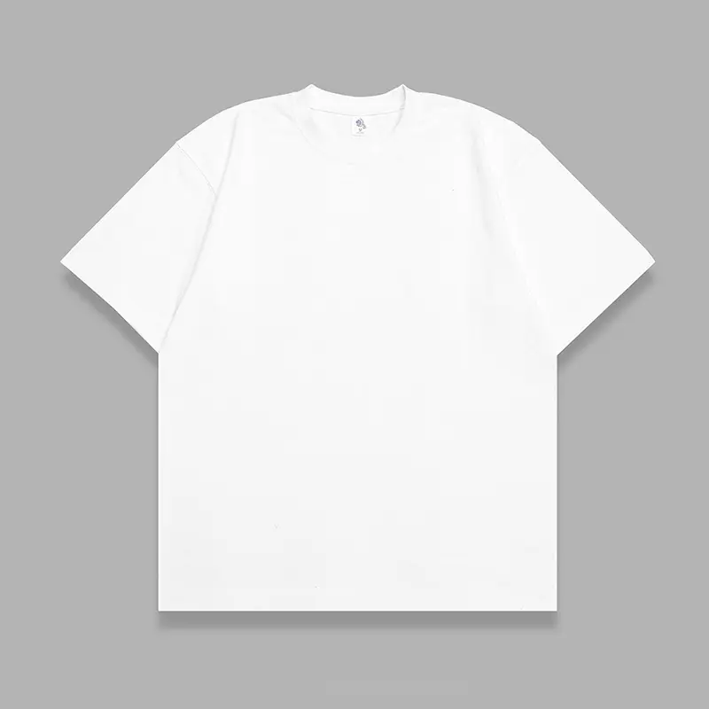 Men Grey Cotton T-Shirt Loose Fit 320g - Image 8