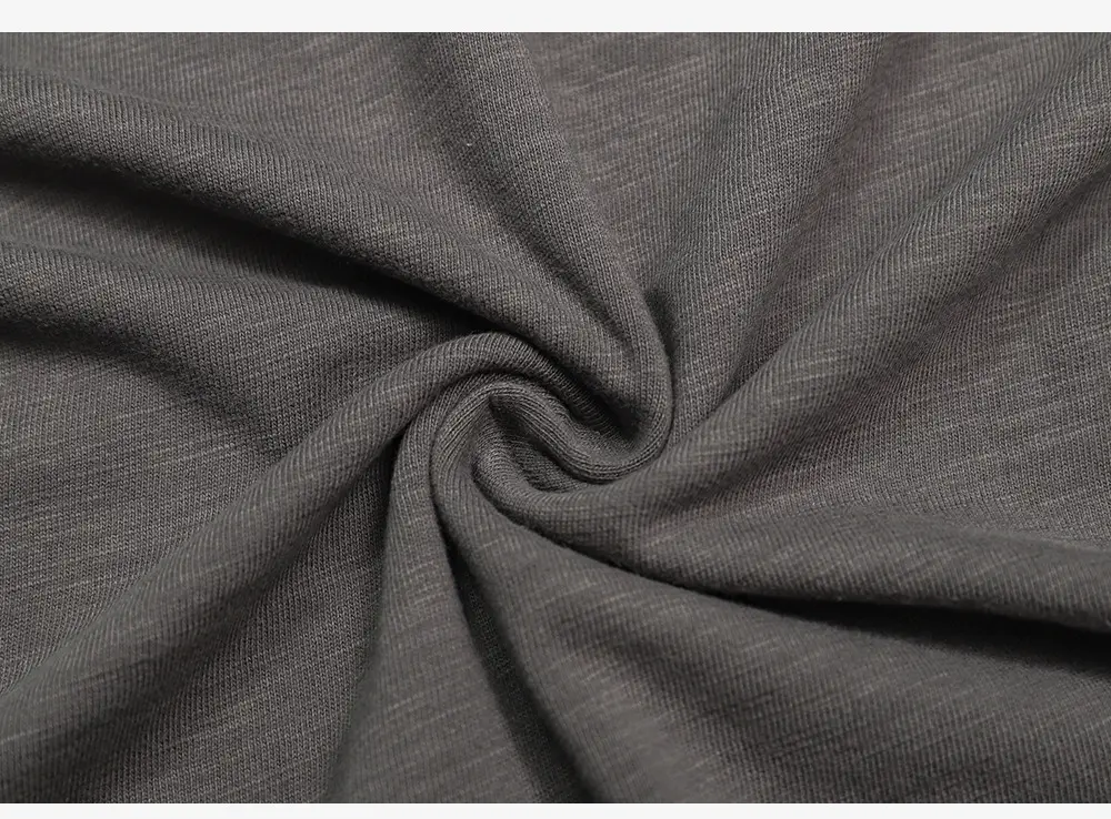 Men Grey Cotton T-Shirt Loose Fit 320g — feature 5