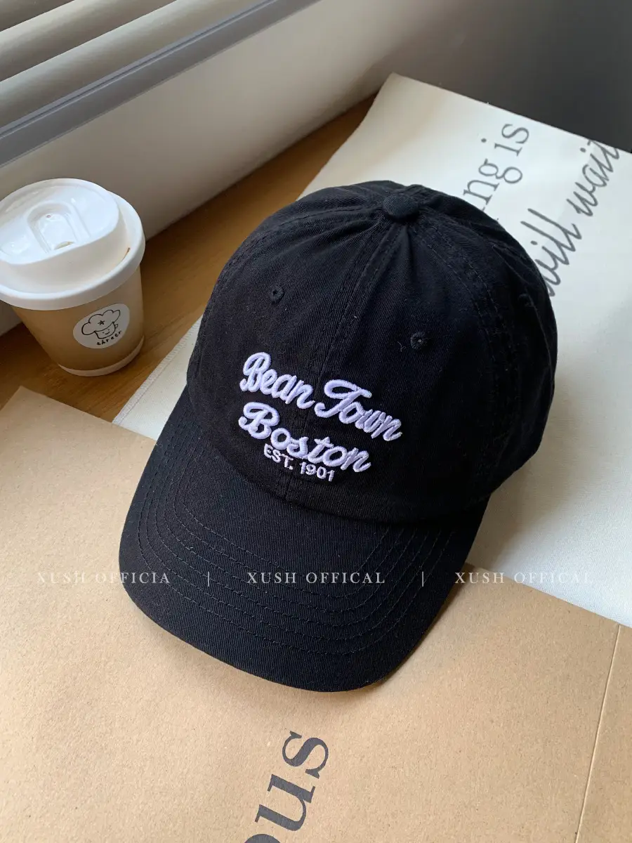Women's Purple Letter Embroidered Baseball Cap - Image 3