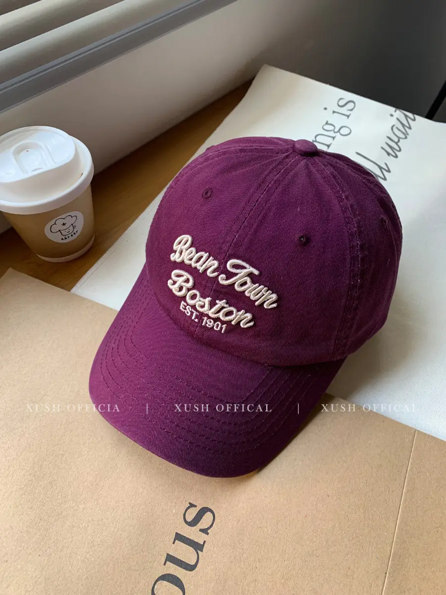 Women's Purple Letter Embroidered Baseball Cap - Image 5