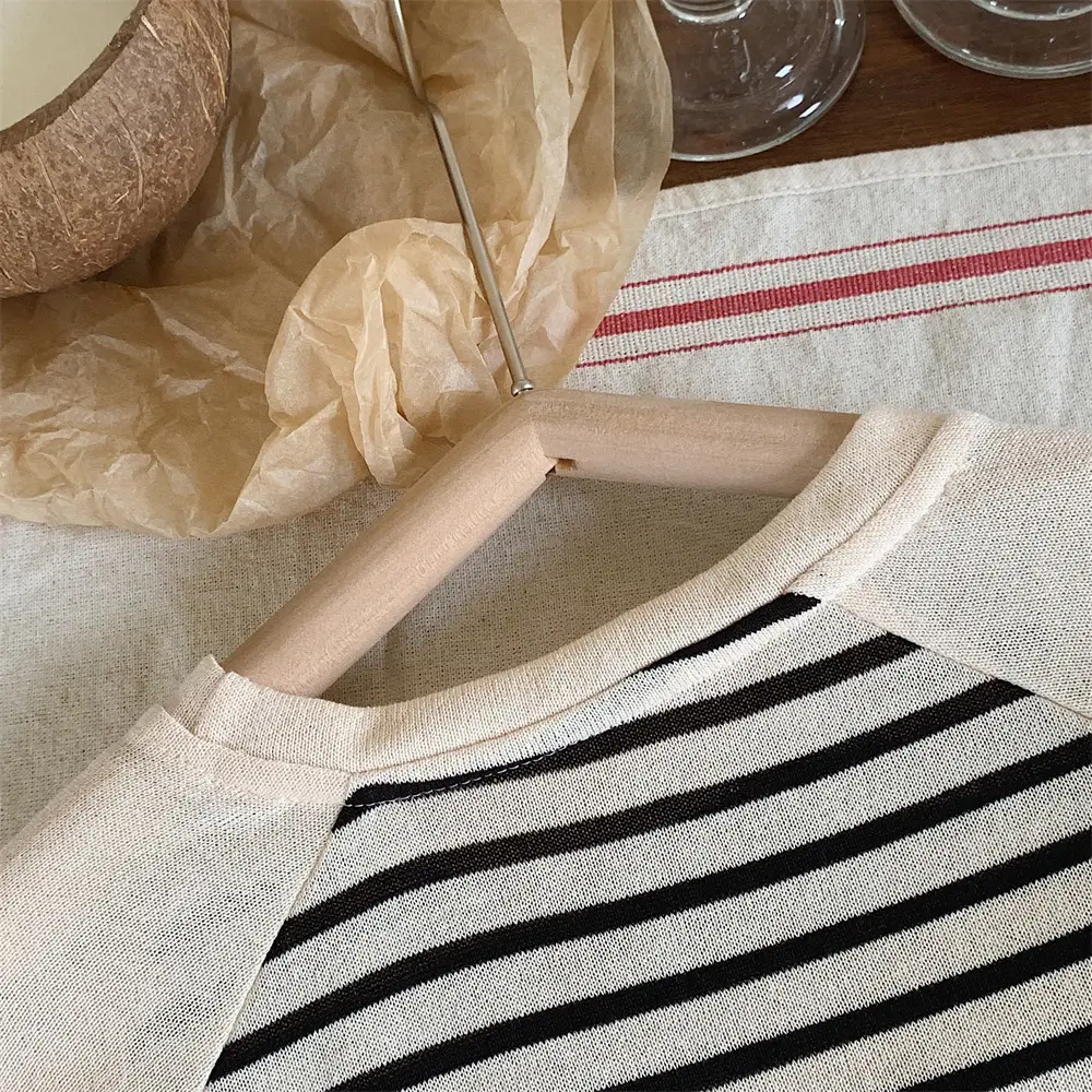 Summer Casual Striped T-Shirt Top for Boys Girls - Image 5
