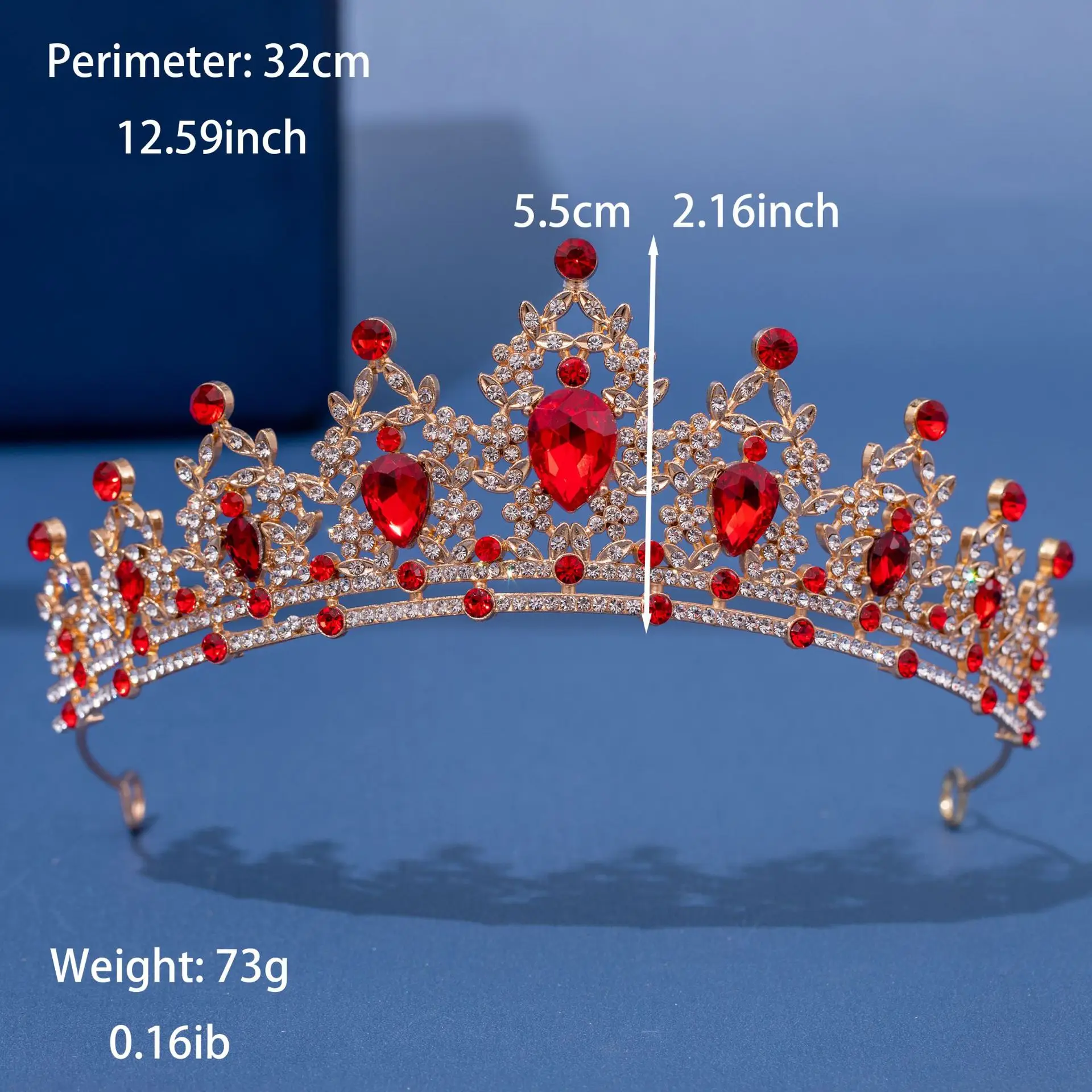 European Bridal Crown Full of Diamonds Hair Accessory
