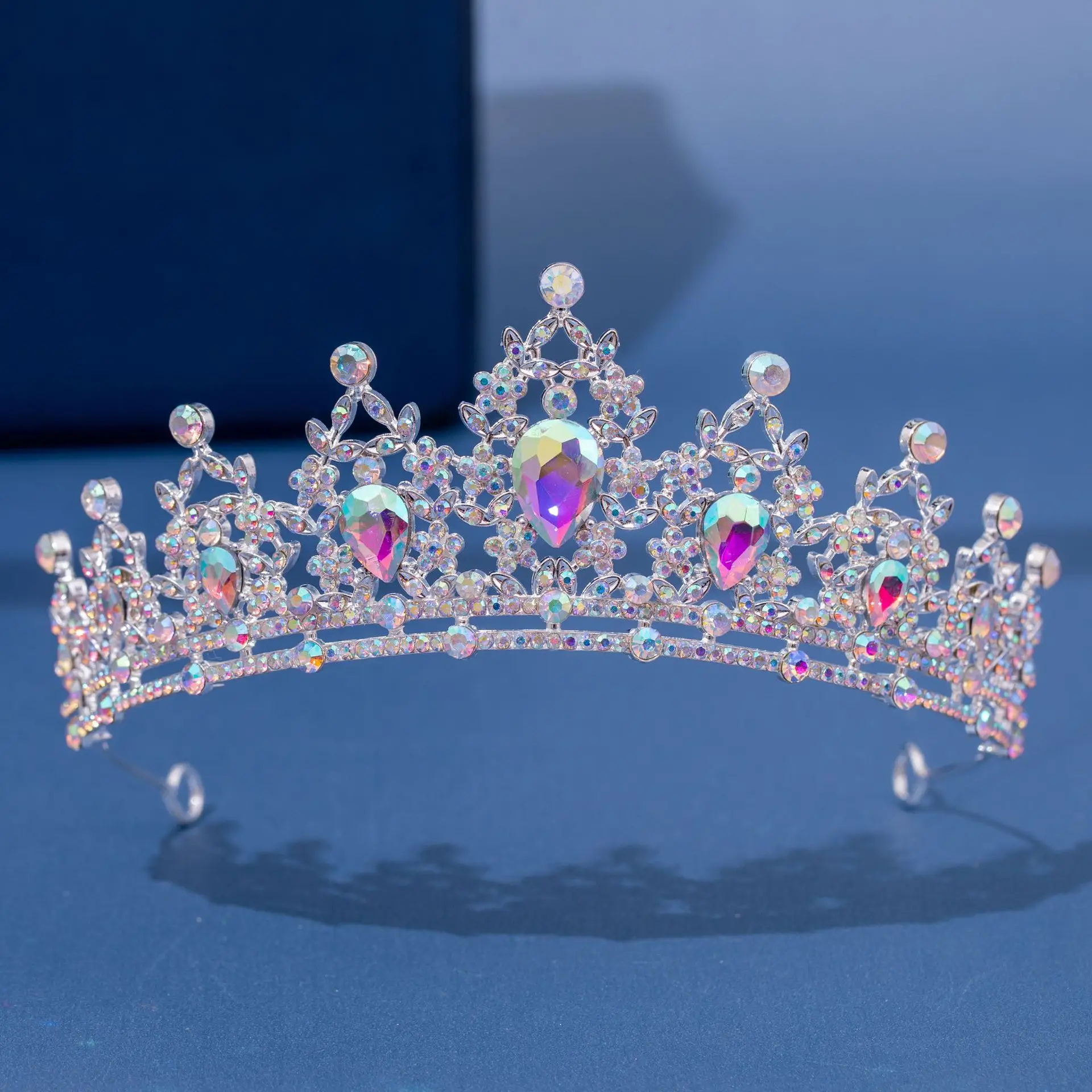 European Bridal Crown Full of Diamonds Hair Accessory