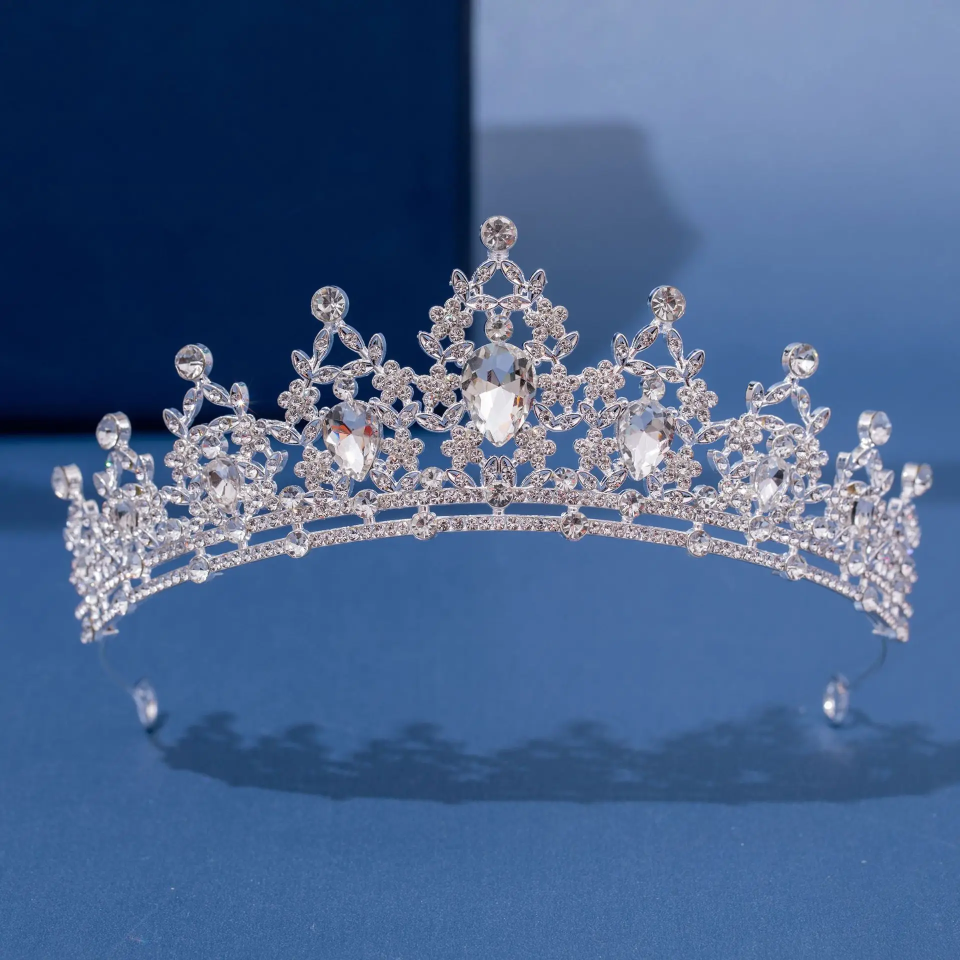 European Bridal Crown Full of Diamonds Hair Accessory