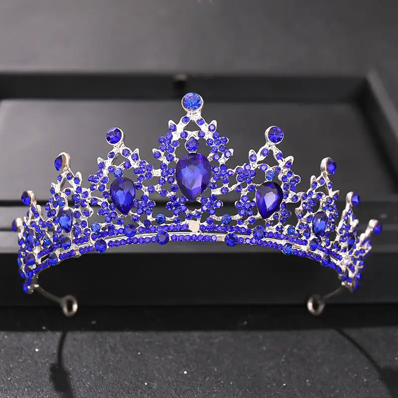 European Bridal Crown Full of Diamonds Hair Accessory