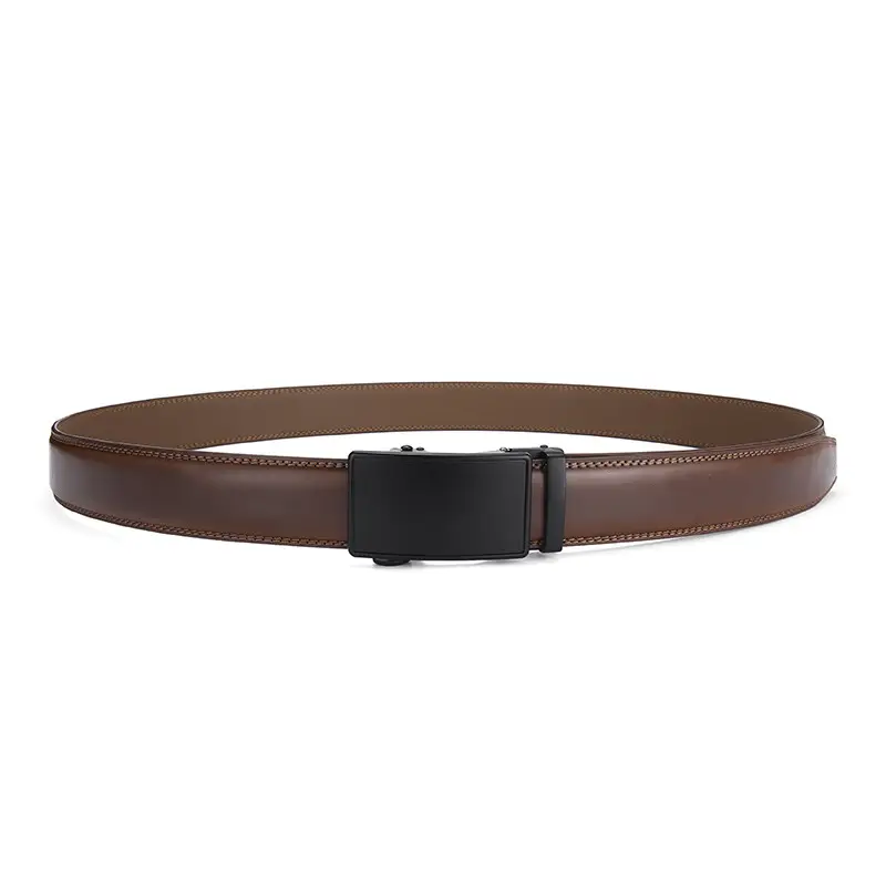 Men's Brown Pure Cowhide Belt with Automatic Buckle β feature 4