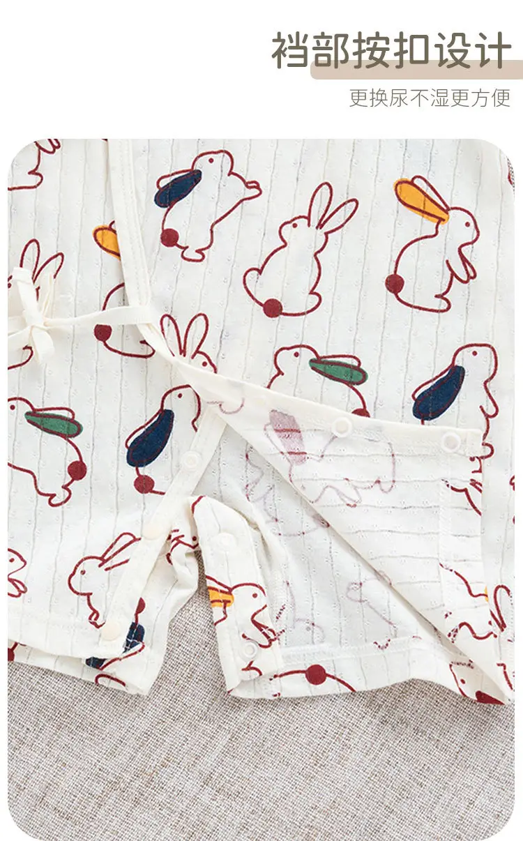 New Arrival Baby Kimono Set White Rabbit Print Cotton — feature 10