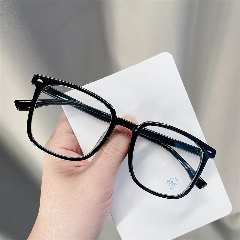 Photochromic Square Frame Sunglasses Black Blue Light Blocking - Image 7